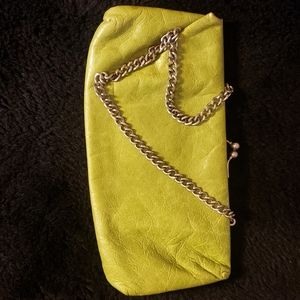 HOBO purse lime green with chain